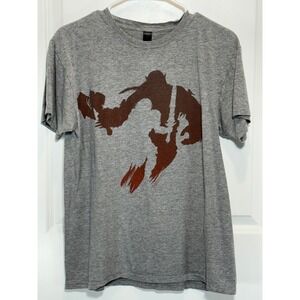 Loot Crate Graphic T Shirt Grey Medium Short Sleeve Gamer T-Shirt‎